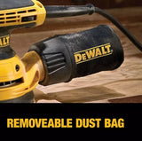 Dewalt DWE6423 5 in. Variable Speed Random Orbit Sander Kit with Hook & Loop Pad