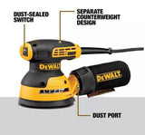 Dewalt DWE6423 5 in. Variable Speed Random Orbit Sander Kit with Hook & Loop Pad