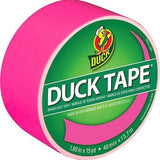 Duck 1265016 Neon Pink Vinyl Backing Duct Tape, 1.88 in. x 15 yd.