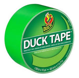 Duck 1265018 Neon Green Vinyl Backing Duct Tape, 1.88 in. x 15 yd.