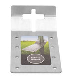 FARMGARD 889193A-2 Galvanized Steel Horizontal T-Post Bracket, 2-Pack