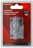 Hardware Essentials 851010 Indoor and Outdoor Cd-Barrel Bolts 2-1/2In Zinc