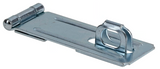 Hardware Essentials 851408 Fixed Non-swivel Staple Safety Hasp, Zinc, 4-1/2 in.