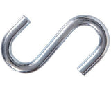 Hardware Essentials 851874 Steel Zinc-Plated S-Hook 0.263" x 2", 2-Pack