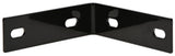Hardware Essentials 853858 Heavy Duty Corner Brace 5.1" x 1.5" x 1/8" Black