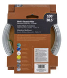 Hillman 122065 Mechanics & Stovepipe Wire, #14x100ft., Galvanized, 75lb Wt. Cap.