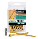 Hillman 42595 Deck Plus Tan Ceramic Exterior Screws #10 x 3-1/2", 25-Pack