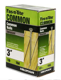 Hillman 10D x 3 in. Galvanized Fas-n-Tite Common Nail for General Woodwork 1 lb.