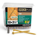 Hillman 48422 Deck Plus Tan Deck Screws #10 x 3-1/2", 5 lb, 275-Pack