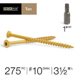 Hillman 48422 Deck Plus Tan Deck Screws #10 x 3-1/2", 5 lb, 275-Pack