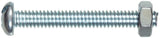 Hillman 7695 Combination Head Machine Screws #10-24 x 1-1/2 in. Zinc Round 8-Pack