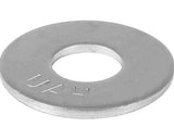 Hillman 880765 M5 Class 8 Metric Flat Washers Zinc-Plated Steel, 10-Pack