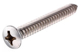 Hillman 881891 Stainless Oval-head Phillips Sheet Metal Screw #8 x 3/4 in., 2-Pack