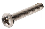 Hillman 882002 Stainless Phillips Oval-Head Machine Screws, #10-24x3", 2-Pack