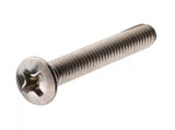 Hillman 882006 Stainless Phillips Oval-Head Machine Screws, 1/4"-20 x 2", 2-Pack
