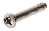 Hillman 1/4 in.-20 x 3 in. Stainless Steel Oval-head Phillips Screw - 3 pack