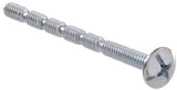 Hillman 9009 M4-.70 x 50 Metric Breakaway Knob Screws Zinc-Plated 6-Pack