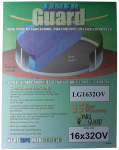 Hinspergers LG1632OV 16' x 32' Oval Premium Floor Padding - Black