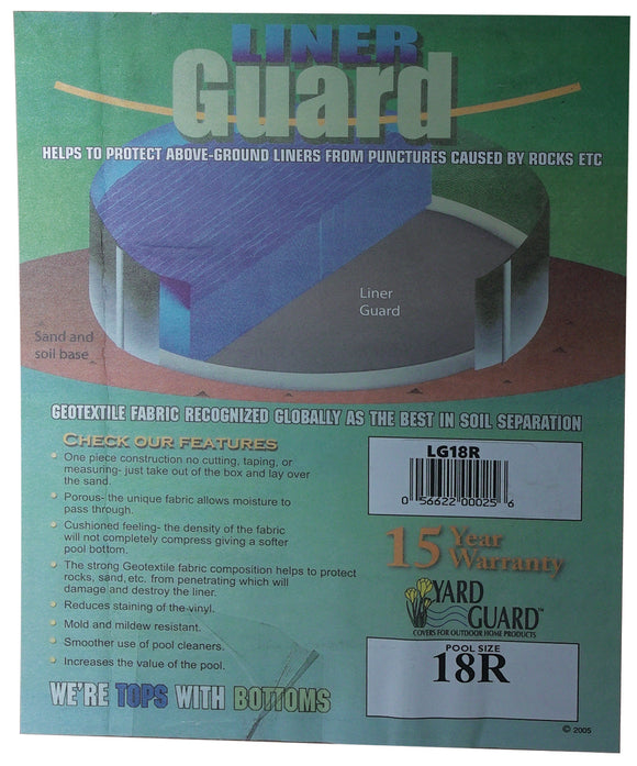 Liner Guard LG18R 18' Round Pool Premium Floor Padding 18 Ft Size 8R