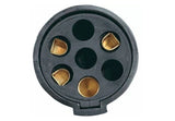 Hopkins Towing Solutions 47405 7-Pole Round to 4-Wire Flat Adapter, Plastic