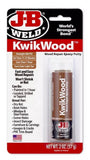 J-B Weld 8257 Strongest Bond KwikWood Wood Repair Epoxy Putty Sticks - 2 oz.