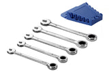 JobSmart 20415-03CL Metric Ratchet Wrench Handle Set, 5 Pc.