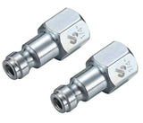 JobSmart STM8T021 1/4 in. Auto Plug 1/4 in. Female NPT, 2 Pack, STM8T021