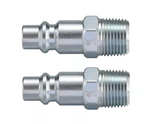 JobSmart STM8T029 3/8 in. I/M Plug 3/8 in. Male NPT Plugs, 300 PSI, 2 Pack