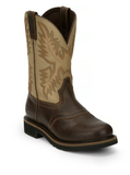 Justin SE4660 Men's Superintendent Cowhide Round Toe Work Boots, 11 in., Size 9.5 D
