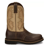 Justin SE4660 Men's Superintendent Cowhide Round Toe Work Boots, 11 in., Size 9.5 D