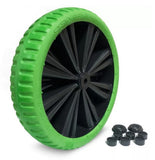 Kenda Flex Lite Flat-Free Replacement Wheelbarrow Wheel, Green Tire - 15 in.
