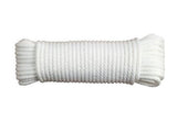 Koch Industries 5650624 Polypropylene Clothesline Rope, White, 3/16" x 50 ft.
