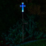 Lux-Landscape SLR9102AS 3 ft. 3 Lumens Solar-Powered Cross Light
