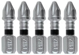 Makita E-00555 - 5 pc. Impact XPS #2 Phillips 1 in. Insert Bits