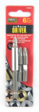 Mibro 437941 Steel Industrial Driver Magnetic Bit Holder Set, 6 pcs.