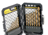 Mibro 871570 Titanium Nitride Coated High Speed Steel Drill Bit Set - 17 pc