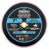 Mibro 932971 7 in. Continuous Rim Diamond Blade