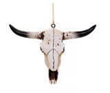 Red Shed 23F01170YC Longhorn Skull Holiday Christmas Tree Ornament, 5 in.