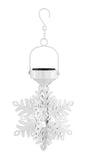 Red Shed ZT221226 Outdoor Metal Snowflake Solar Light Lantern, 10 in.