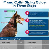 Retriever 05590 Q G4022 Adjustable Prong Dog Training Collar Chrome, 2mm x 14in.