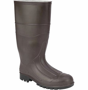 Servus 18805-DBM-100 Men's 15" H Shaft Premium Rubber Rain Boots Brown, Size 8