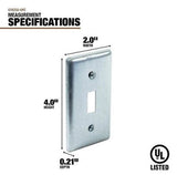 Southwire G19350-UPC Single Utility Toggle Switch Handy Box Cover, 4" x 2-1/8"