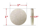 SuperSliders 4718421GR Self-adhesive Gorilla Glue Felt Furniture Pads 1" -16 pcs