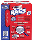 TOOLBOX 5820201 10 in. x 12 in. White Rags Box, 200-Pack