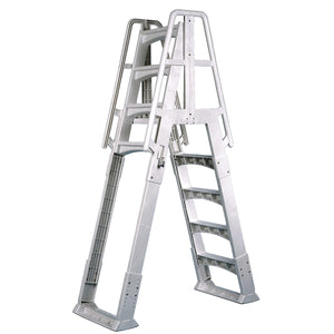 Vinlyworks Canada VWCSLAW A-Frame Ladder w/ Anti-Entrapment Barrier, Fits 48" - 56" ABG Pools