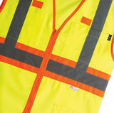 Walls YE110VO9 Men's Hi-Vis Yellow II Premium Safety Vest, Medium