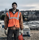 Walls Outdoor Goods YE119VY9 Hi-Vis Orange ANSI II Mesh Safety Vest, Large