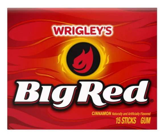 Wrigley's WMW21737 Big Red Cinnamon Chewing Gum, 1 Single Pack