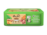 4health Adult Lamb & Vegetable Recipe Wet Dog Food, 13.2oz, Pack of 12 Cans
