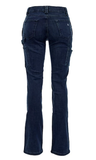 Ridgecut YLB-4048 Slim Fit Women's Mid-Rise Flex Work Jeans, Dark Wash, Size 6